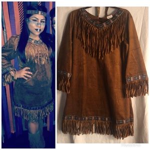 Faux Suede & fringe Halloween costume